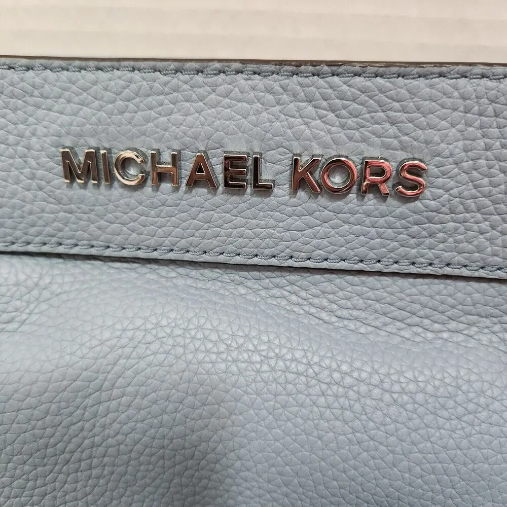 MICHAEL KORS Jet Set Item Large Chain Shoulder Tote in Pebbled Leather P…